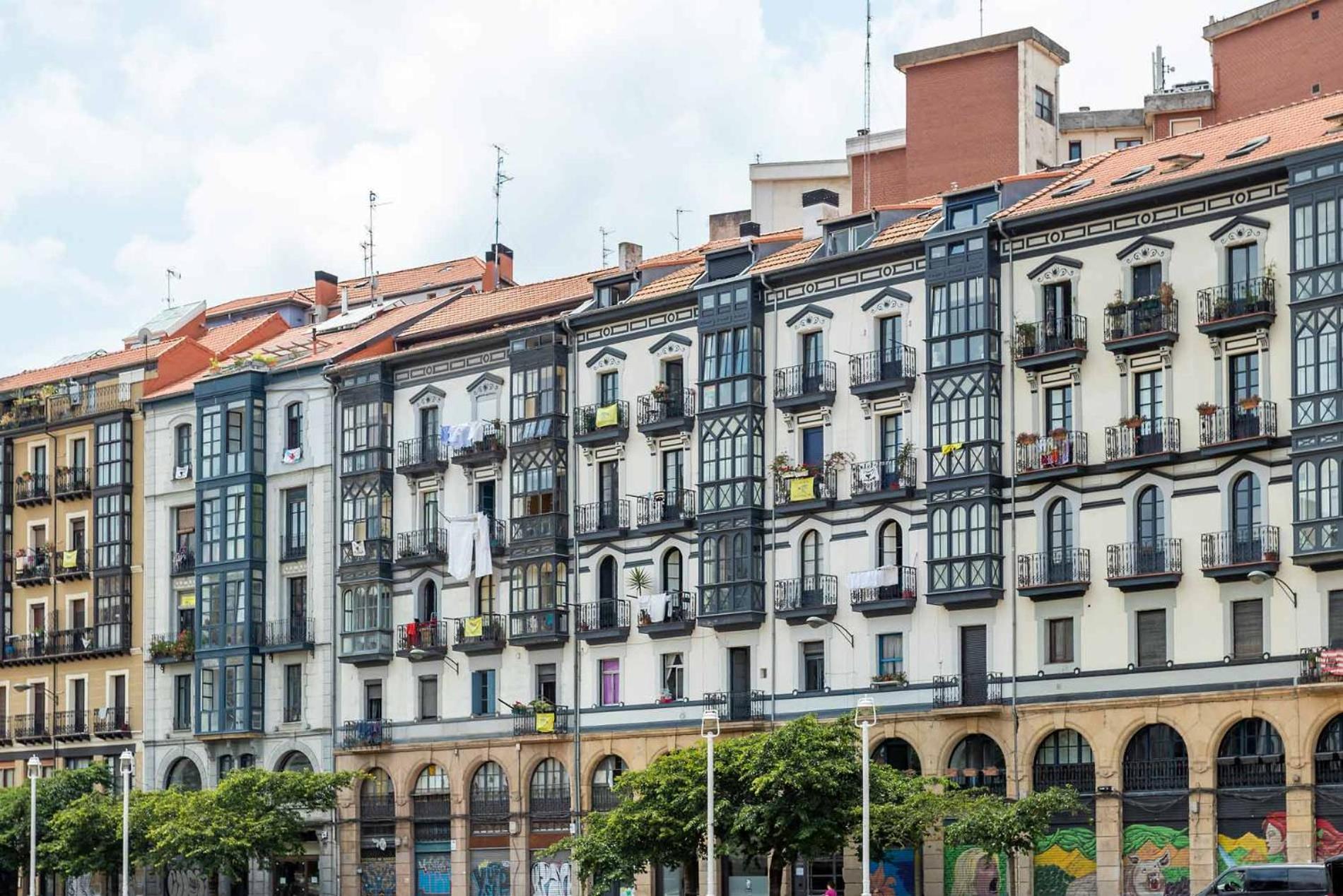 Old Town Core Next To Plaza Nueva Bilbao Exteriér fotografie